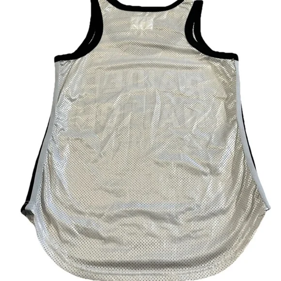 Las Vegas Raiders Womens Basketball Mesh Tank Top “Raider Nation” NFL Apparel XS - Picture 2 of 4